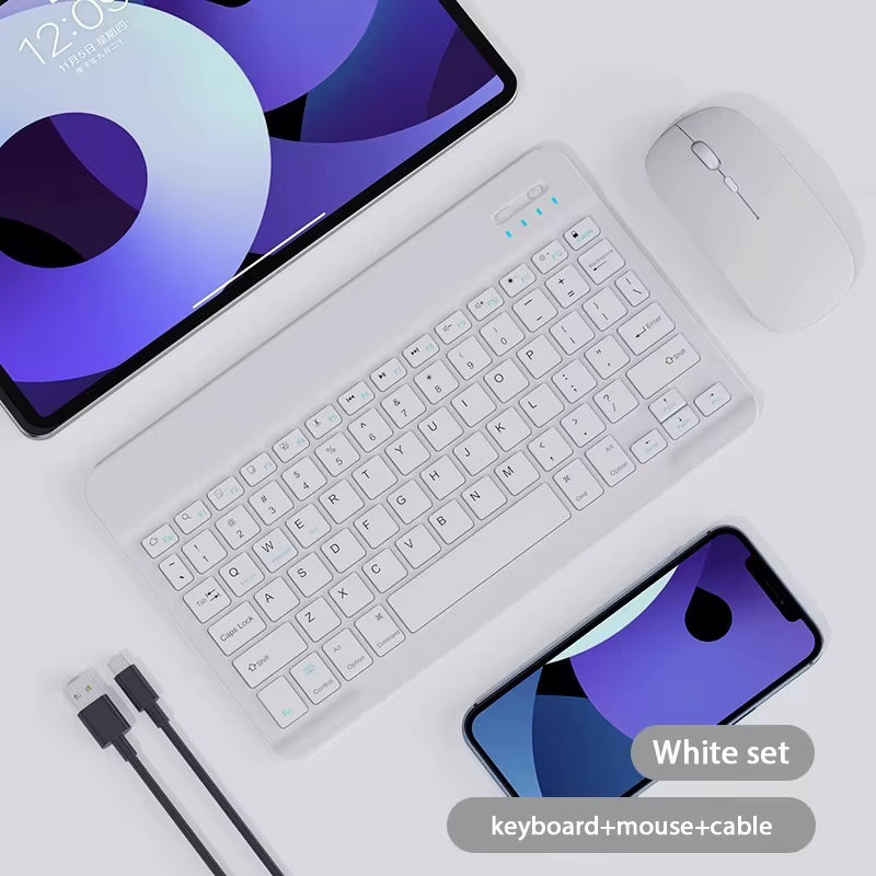 10 Inch Magnetic Tablet Keyboard for Ipad 2024 10.9 11 10.2 Bluetooth Rechargeable Keyboards for Xiaomi 6 Huawei Matepad 11.5