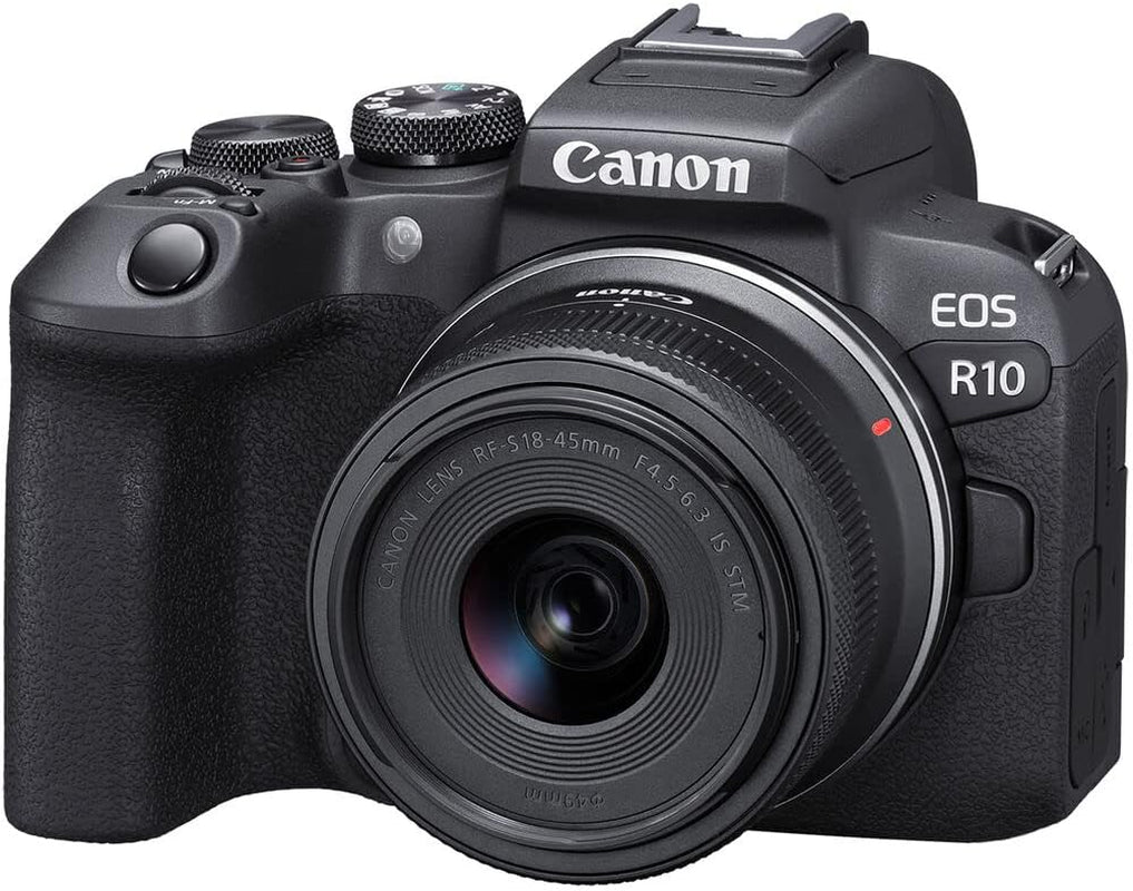 EOS R10 Mirrorless Camera with RF-S 18-45Mm Lens Bundle with 64GB SDXC Memory Card + 200ES EOS Shoulder Bag (3 Items)