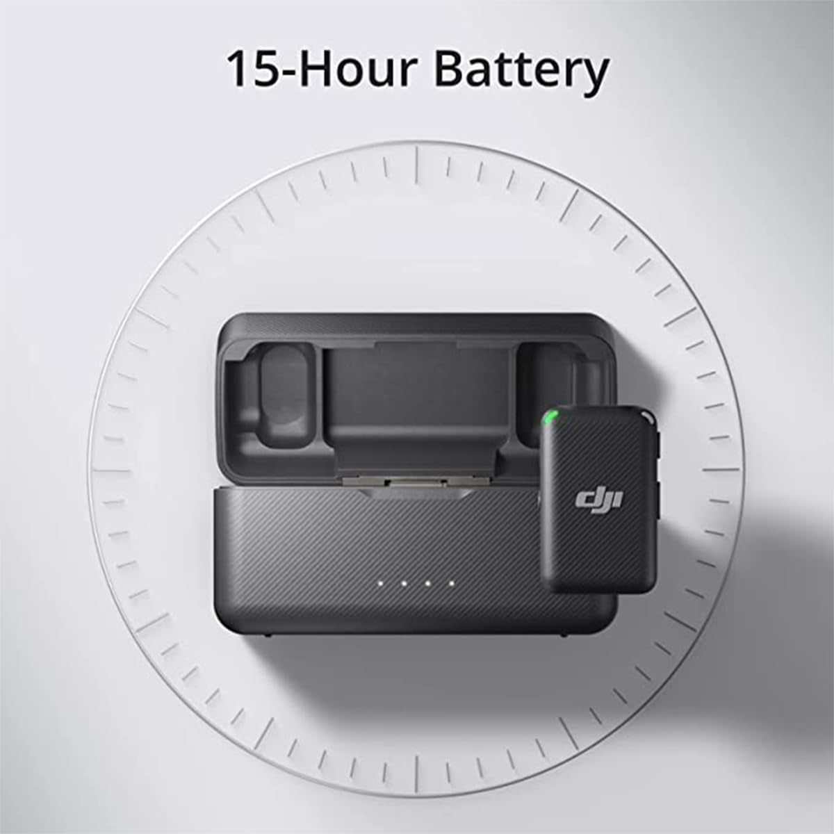 Mic (2 TX + 1 RX + Charging Case) Wireless Lavalier Microphone, 820 Ft. Range, 15-Hour Battery, Noise Cancellation for PC, Iphone, Andriod, Record Interview, Vlogs + Turnstile Lavalier Microphones