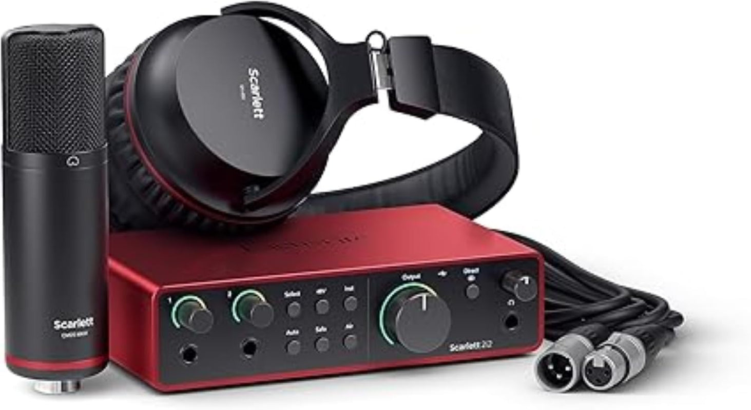 Scarlett Solo 4Th Gen USB Audio Interface, for the Guitarist, Vocalist, or Producer — High-Fidelity, Studio Quality Recording, and All the Software You Need to Record