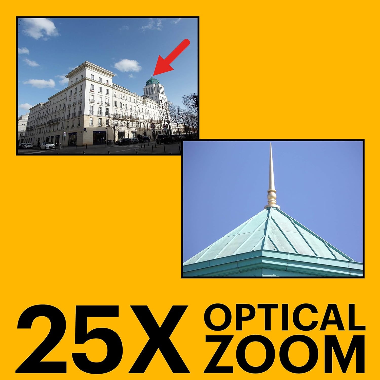 PIXPRO AZ255-BK 16MP Digital Camera 25X Optical Zoom 24Mm Wide Angle Lens Optical Image Stabilization 1080P Full HD Video 3" LCD Vlogging Camera (Black)