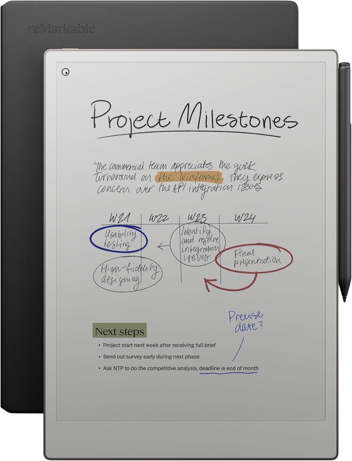 Paper Pro Bundle – Includes 11.8” Paper Tablet, and Marker plus Pen with Eraser