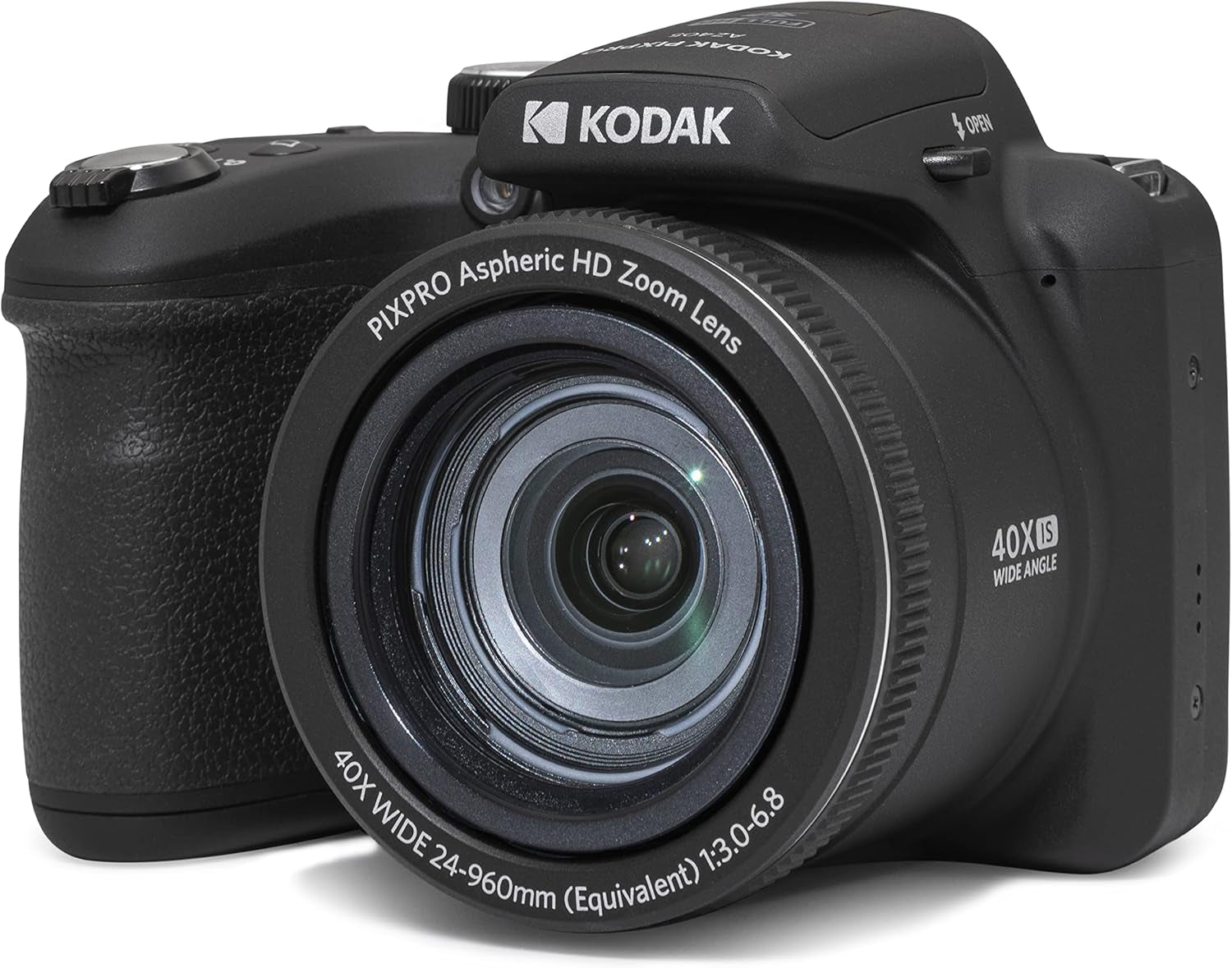 PIXPRO AZ405-WH 20MP Digital Camera 40X Optical Zoom 24Mm Wide Angle Lens Optical Image Stabilization 1080P Full HD Video 3" LCD Vlogging Camera (White), Full Frame