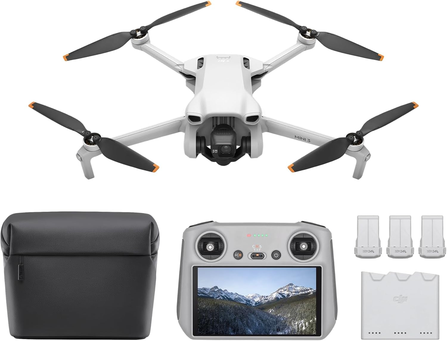 Mini 3, Drones with Camera for Adults 4K, 38-Min Flight Time, up to 32800Ft (10Km) Video Transmission, True Vertical Shooting, GPS Auto Return Integrated, Mini Drone with Camera for Beginners