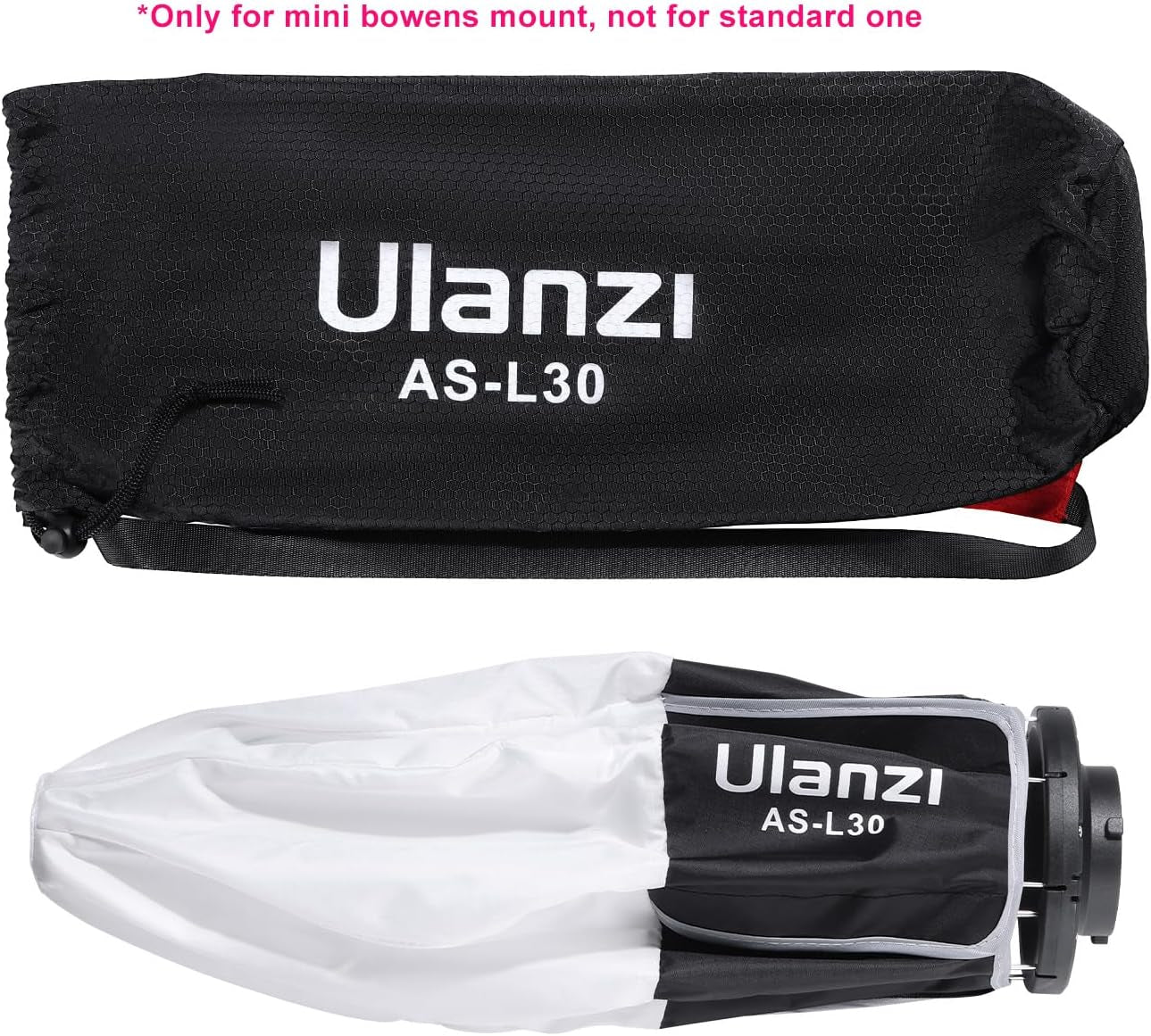 Mini Lantern Softbox Soft Light Modifier【Not Compatible W Standard Bowens Mount】 11.8 Inch, Quick-Setup, Quick-Folding W Storage Carrying Bag(Light Stand or Mount Not Included)