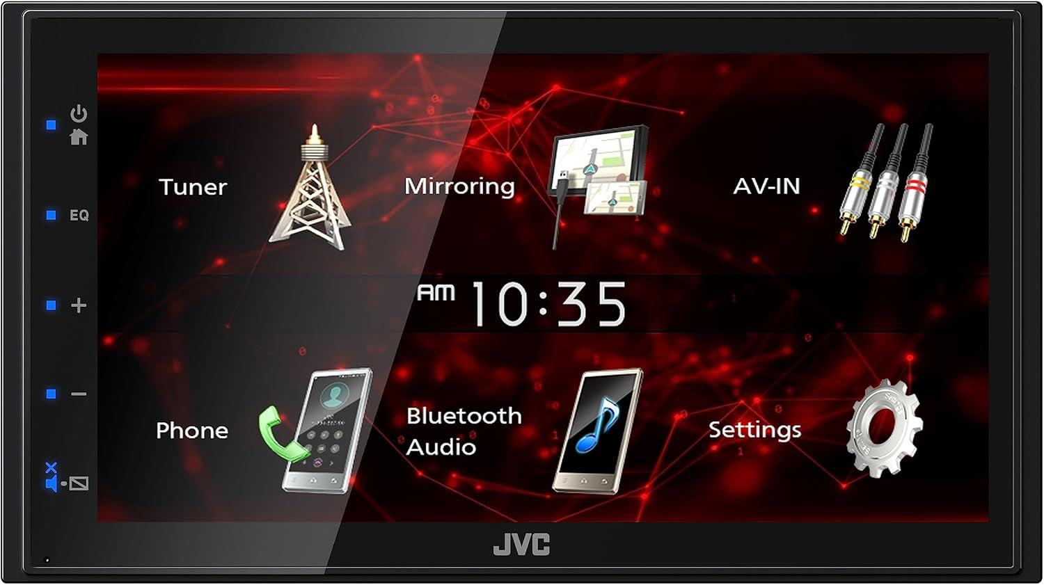 KW-M180BT Bluetooth Car Stereo Receiver with USB Port – 6.75" Touchscreen Display - AM/FM Radio - MP3 Player Double DIN – 13-Band EQ