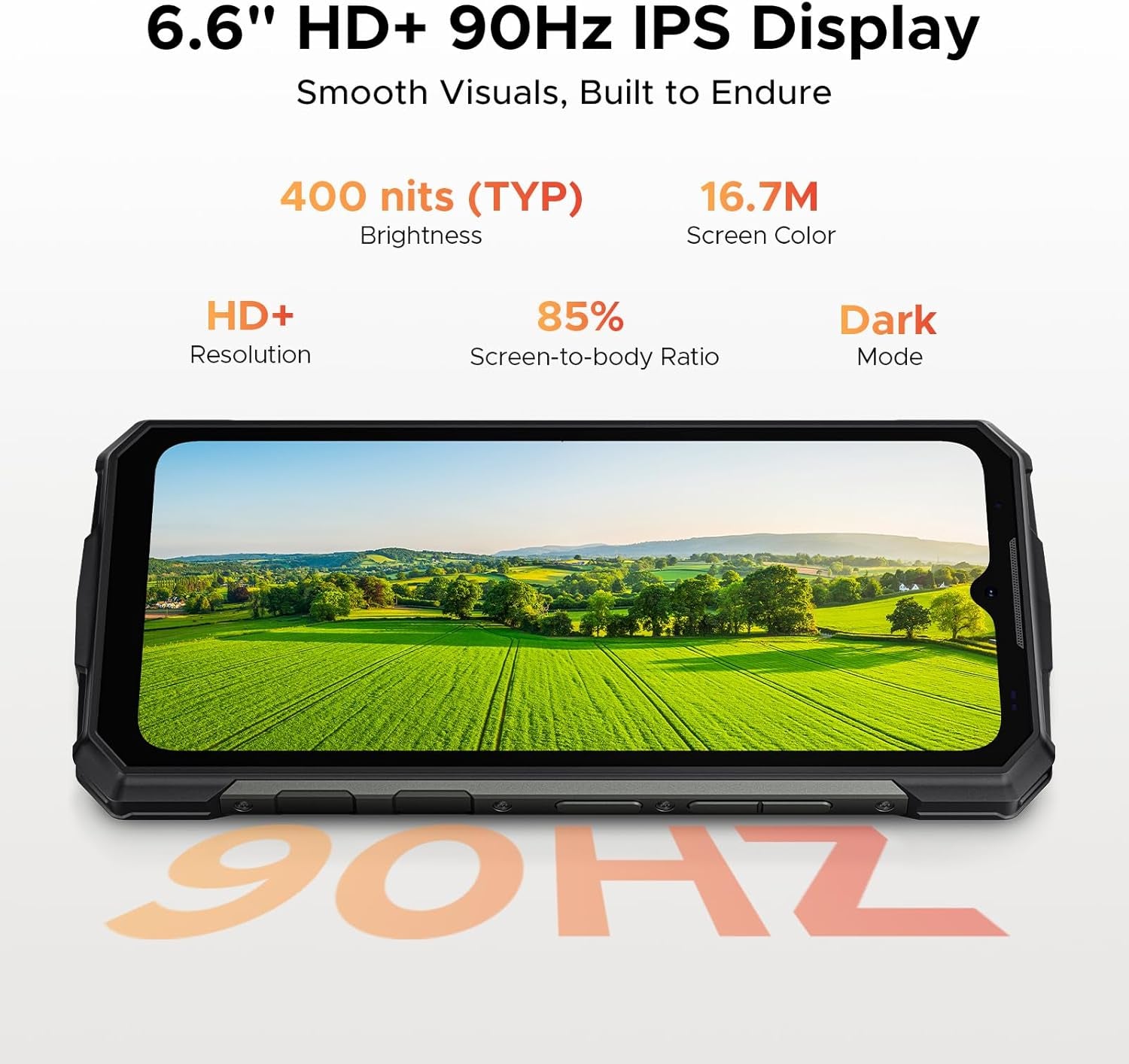 Fire 7(2025) AI 5G Rugged Phone,13000Mah/18W,Android 15 Rugged Smartphone,16Gb+256Gb/Tf 2TB,6.6" HD+ 90Hz Dimensity 6300 Gaming Phones,64Mp+16Mp,Ip68/Ip69K Waterproof,Nfc/Otg/Face ID