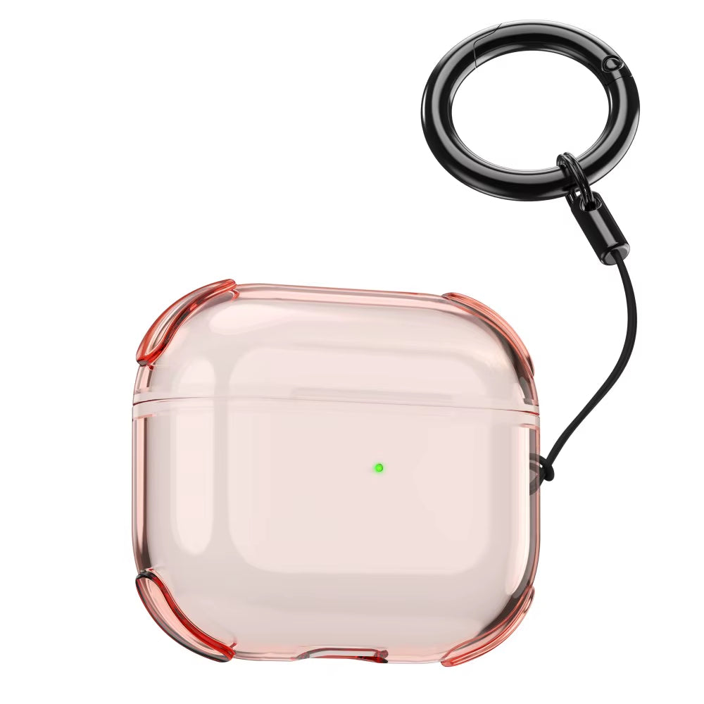 Carcasa Transparente Antigolpes para AirPods con Correa, Compatible con AirPods Pro 1, AirPods Pro 2, AirPods Pro 3 y AirPods 4