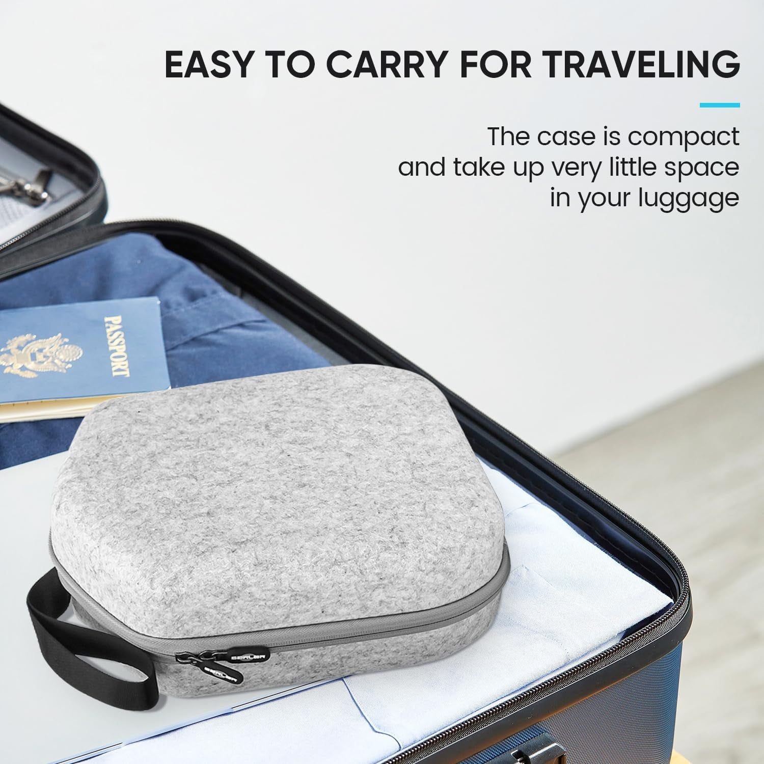 Hard Carrying Case Compatible with Meta Quest 3S/Quest 3/Oculus Quest 2/Vision Pro Official Original/Elite Strap VR Headset and Controller Accessories, Suitable for Travel and Home Storage
