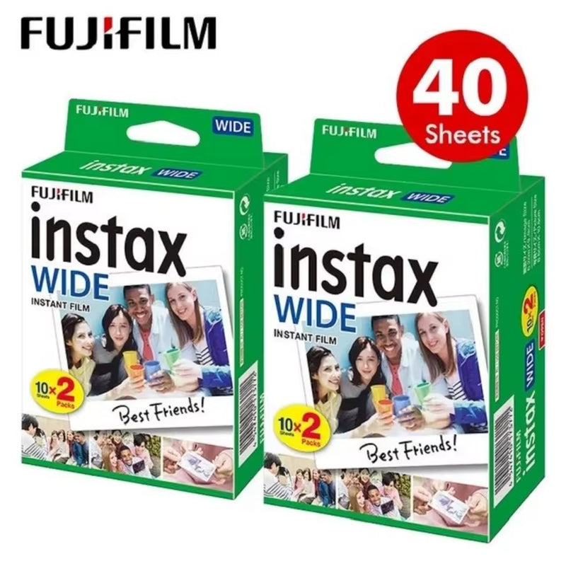 Instax Wide Film Instant White Black Edge for Fuji Camera 100 200 210 300 400 500AF Lomography Wide Link Wide+Album Set
