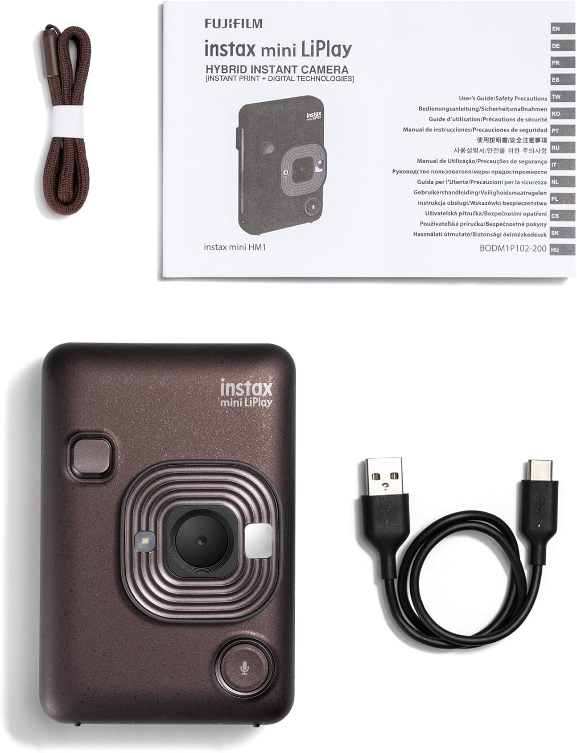 INSTAX Mini LIPLAY Hybrid Instant Camera - Deep Bronze