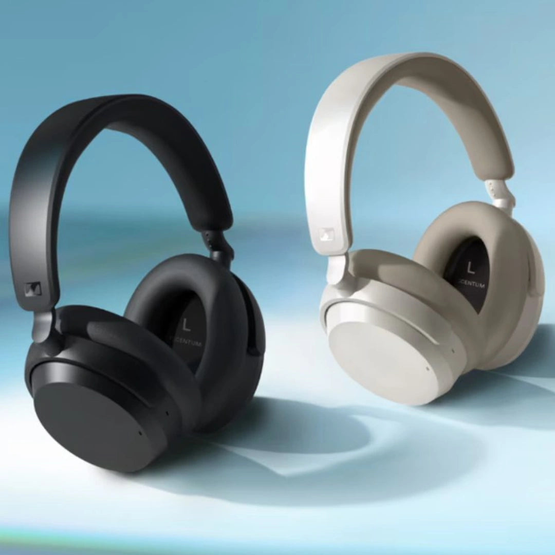 Sennheiser ACCENTUM plus Wireless Auriculares Con Bluetooth - Audio Función De Carga Rápida, Autonomía De 50 Horas Y Cancelación De Ruido Activa Híbrida Adaptativa - Blanco (falta multiLocations)