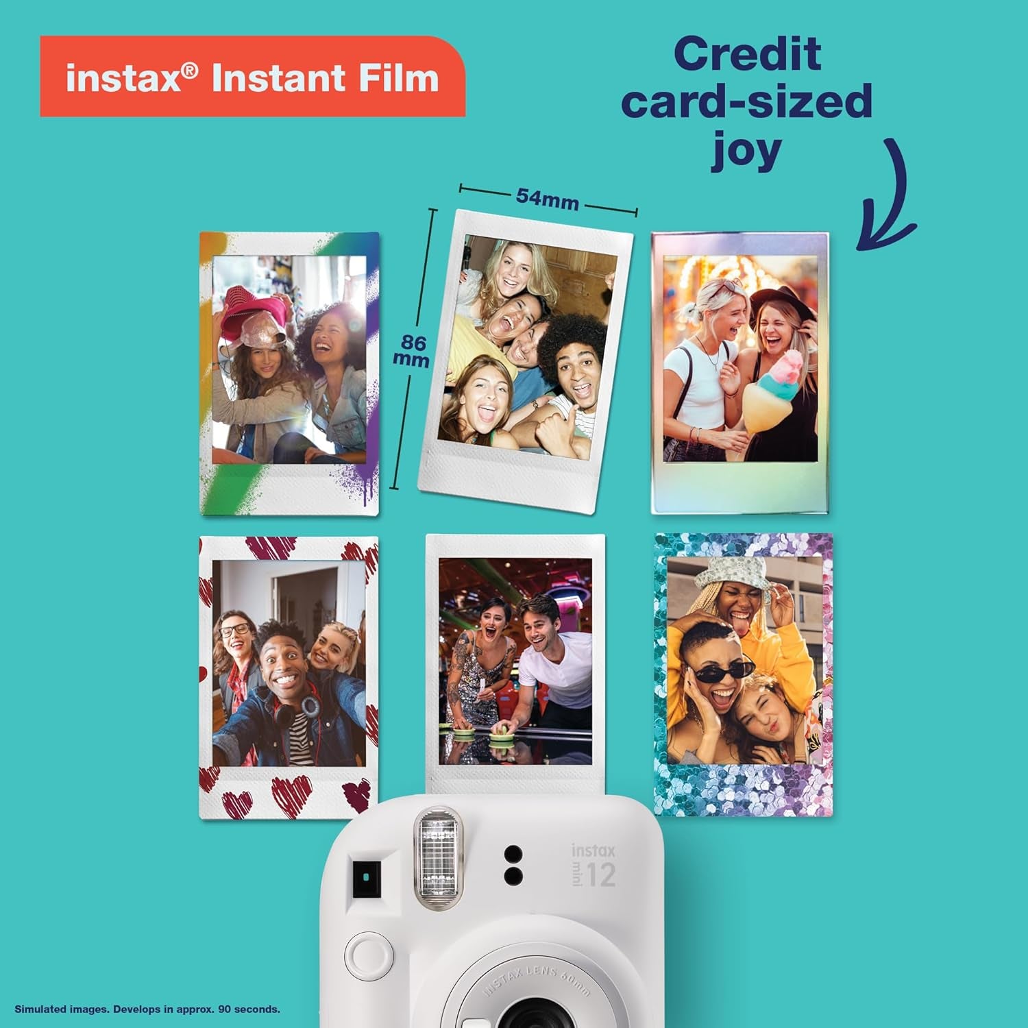 Instax Mini 12 Instant Film Camera - Pastel Blue