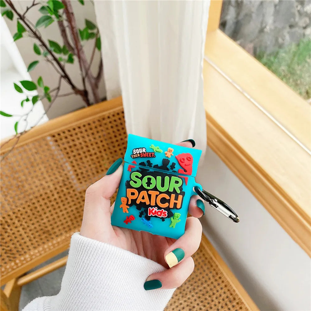 For Airpods 4 Case 3D Snacks Sugar Drinks Creative Earphone Case for Airpods Pro 1 2 3 Cartoon Silicone Cover for Airpods Pro 3