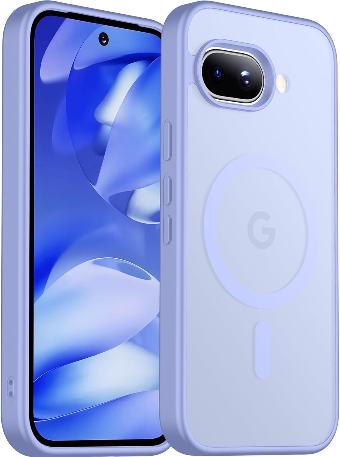 Funda magnética para Google Pixel 10/Pixel 10 Pro, protección contra caídas de grado militar, delgada, translúcida, mate, a prueba de golpes y antihuellas, para Pixel 10/10 Pro, color negro