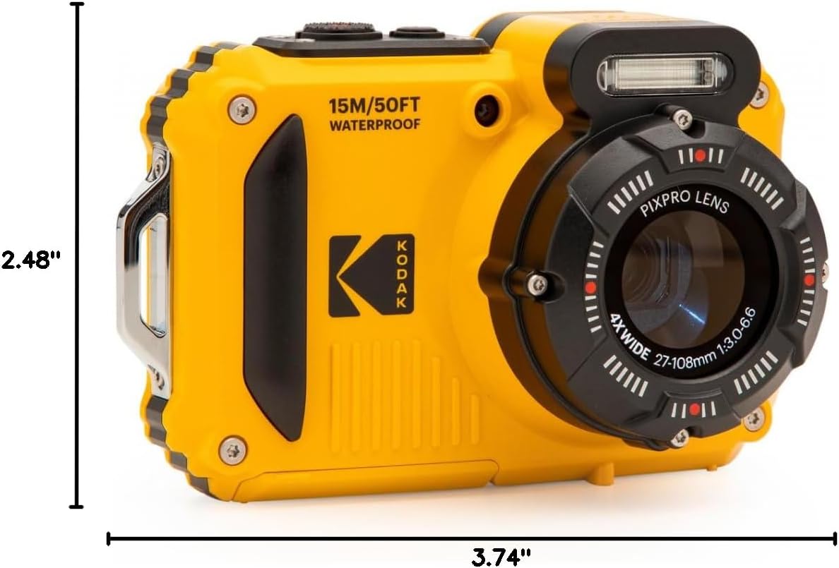 Camara Kodak PixPro WPZ2 - Cámara digital resistente al agua de 16 MP