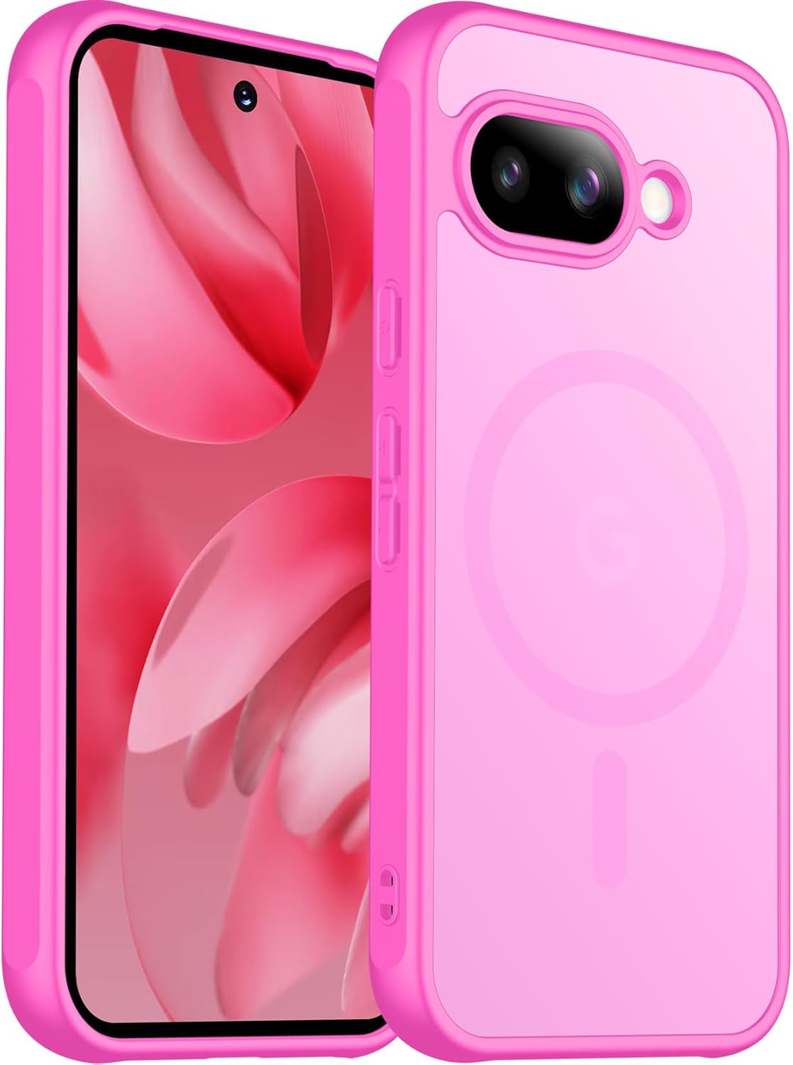 Funda magnética para Google Pixel 10/Pixel 10 Pro, protección contra caídas de grado militar, delgada, translúcida, mate, a prueba de golpes y antihuellas, para Pixel 10/10 Pro, color negro