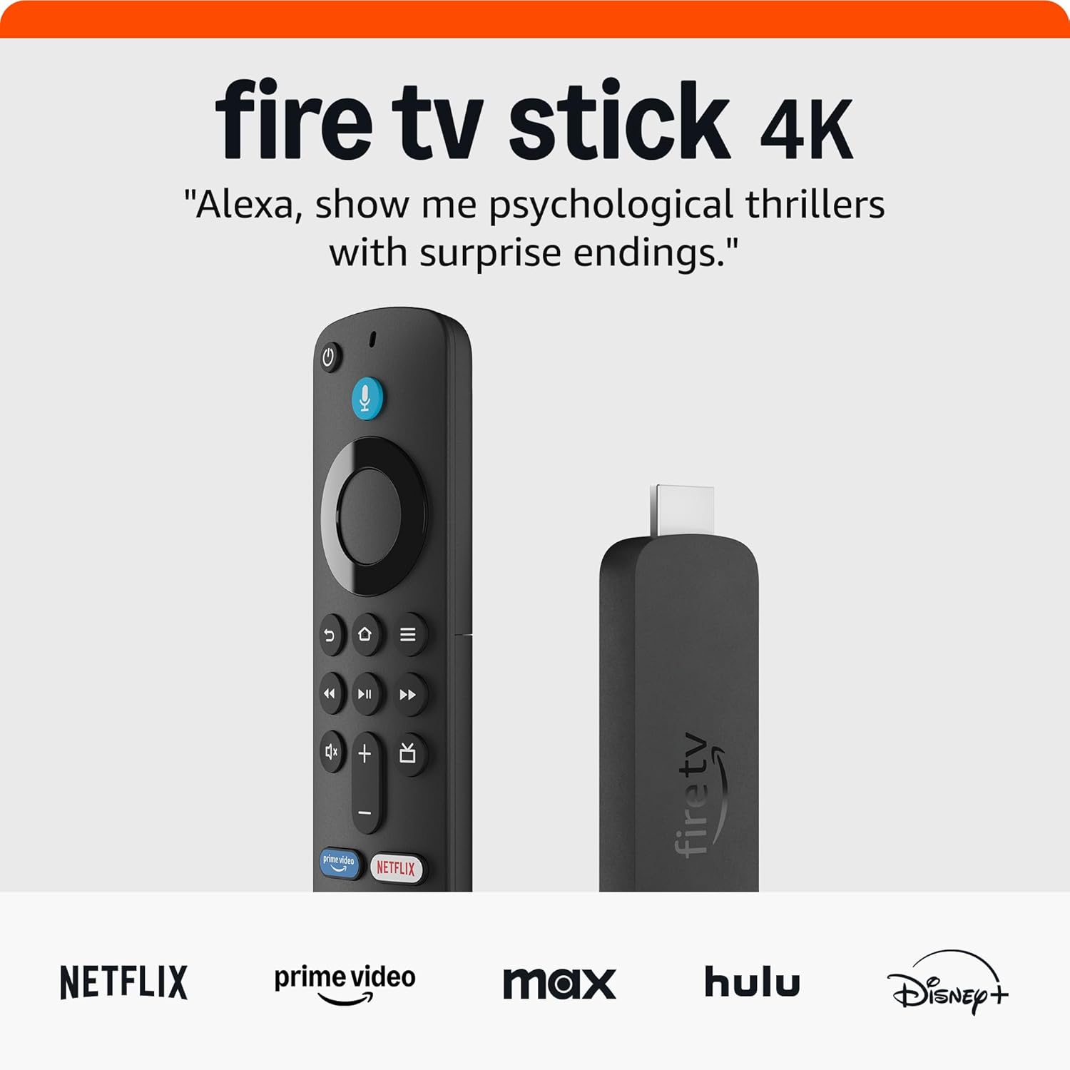 Amazon Fire TV Stick 4K (modelo más reciente), con búsqueda de Fire TV con IA, Wi-Fi 6, streaming de más de 1.8 millones de películas y series, TV en vivo y gratis