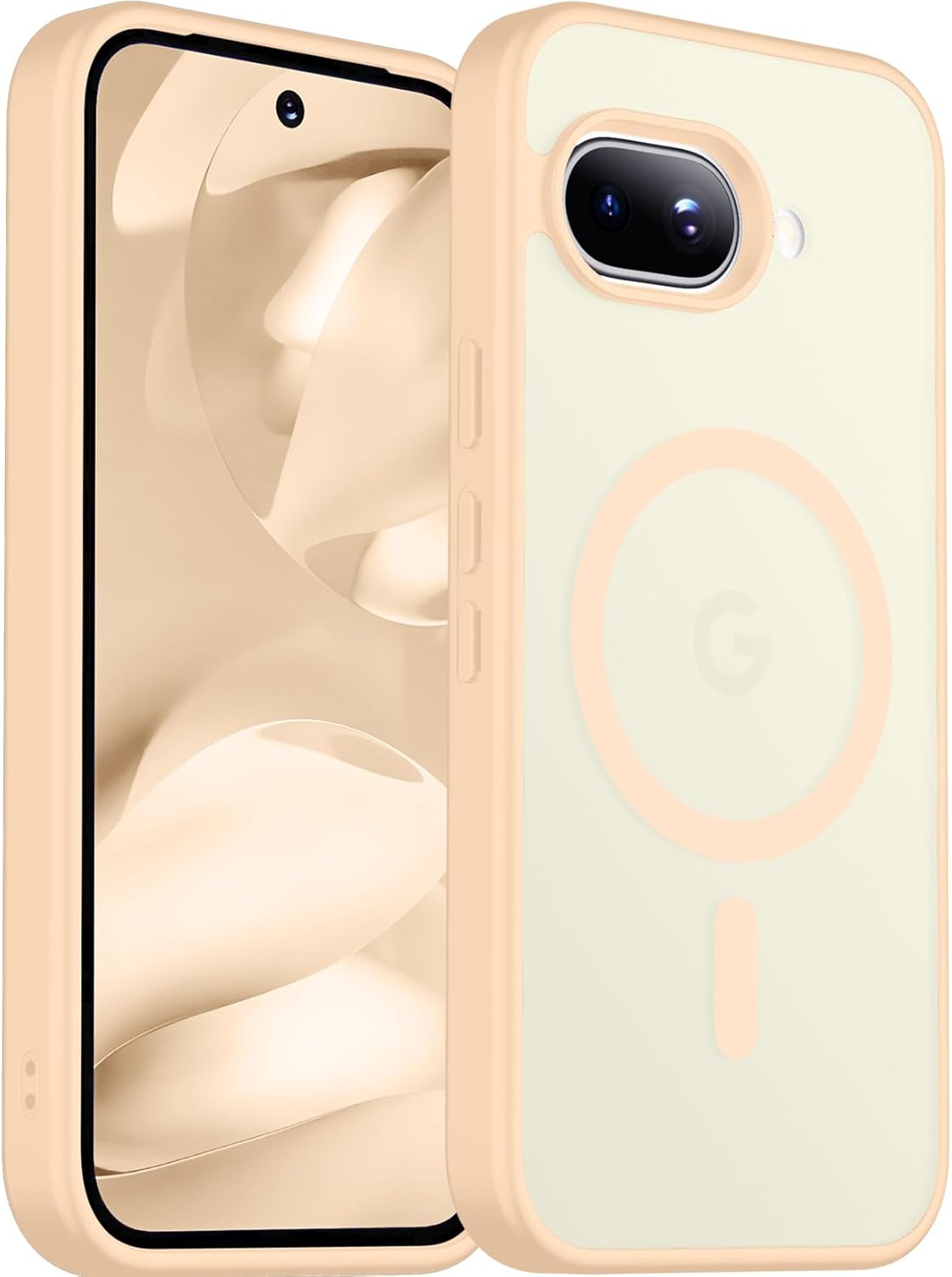 Funda magnética para Google Pixel 10/Pixel 10 Pro, protección contra caídas de grado militar, delgada, translúcida, mate, a prueba de golpes y antihuellas, para Pixel 10/10 Pro, color negro