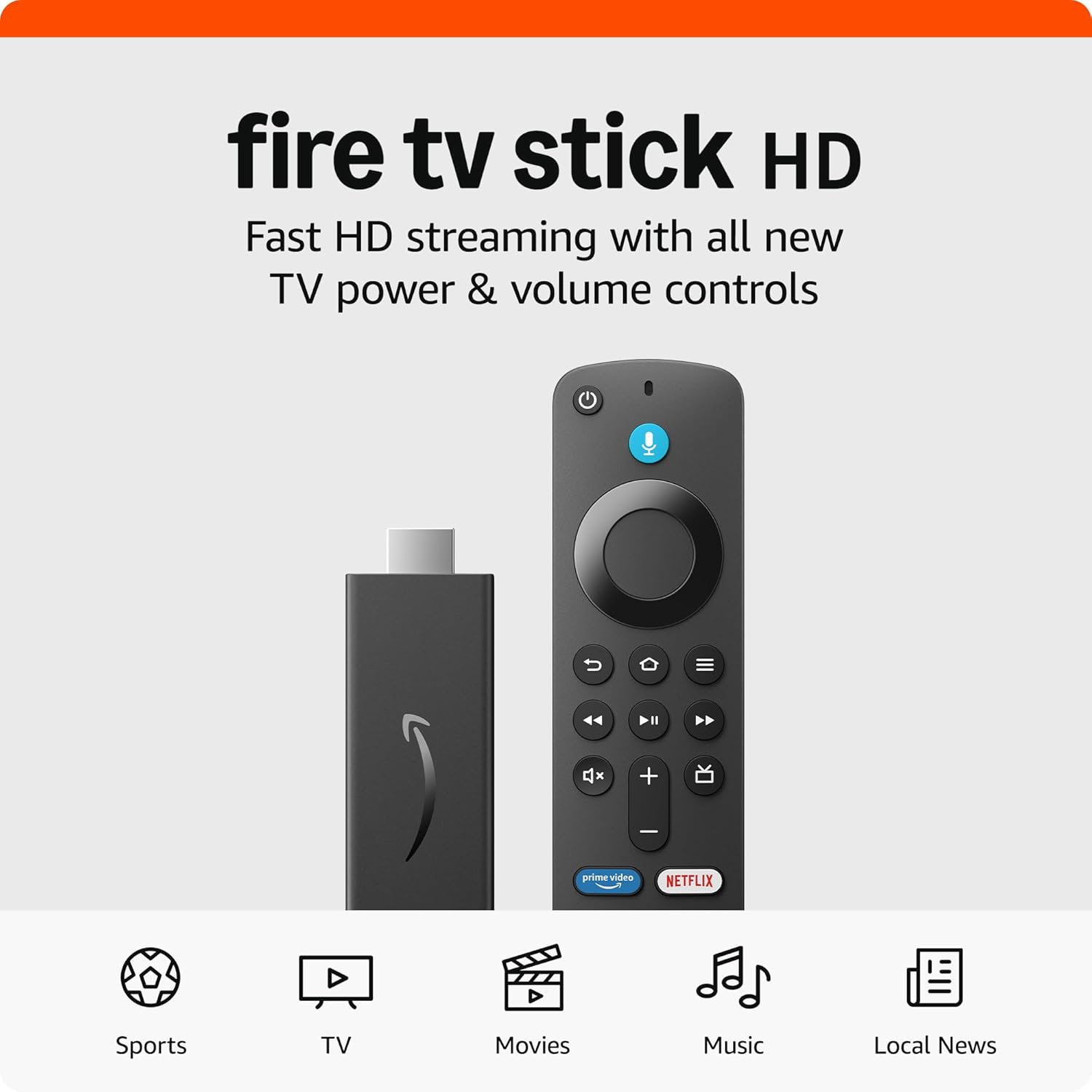 Amazon Fire TV Stick HD (modelo más reciente), TV en vivo gratuita