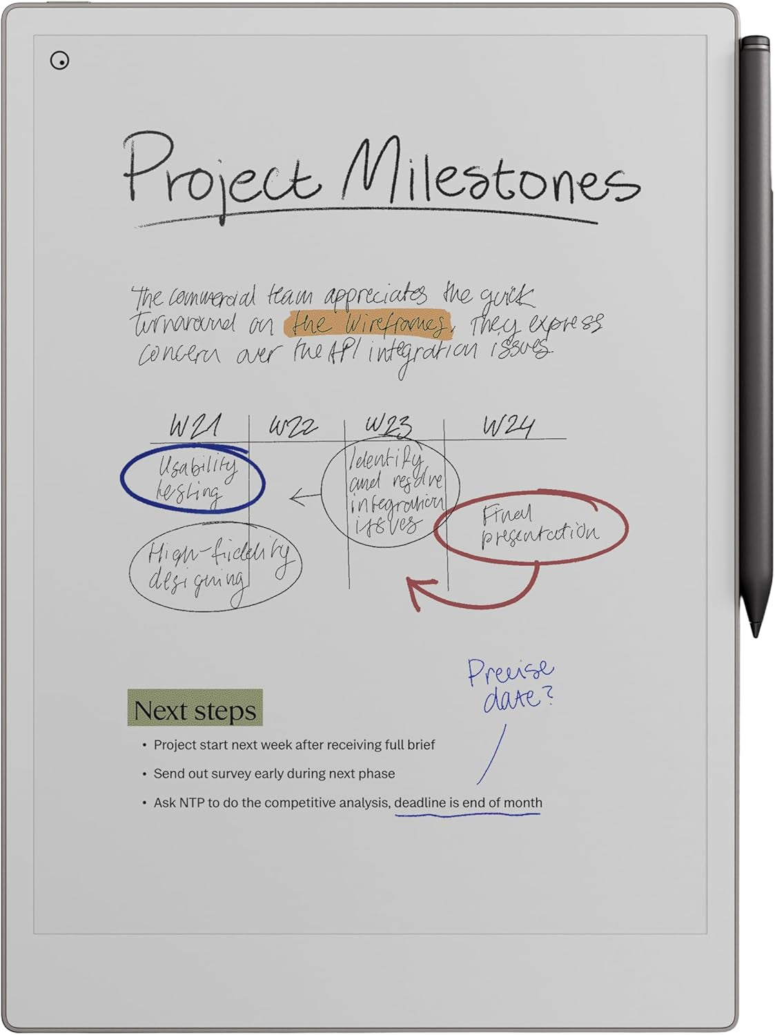 Paper Pro Bundle – Includes 11.8” Paper Tablet, and Marker plus Pen with Eraser