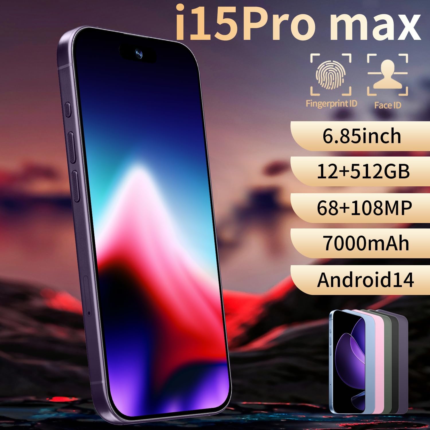 15Promax 5G Phone 12+512GB