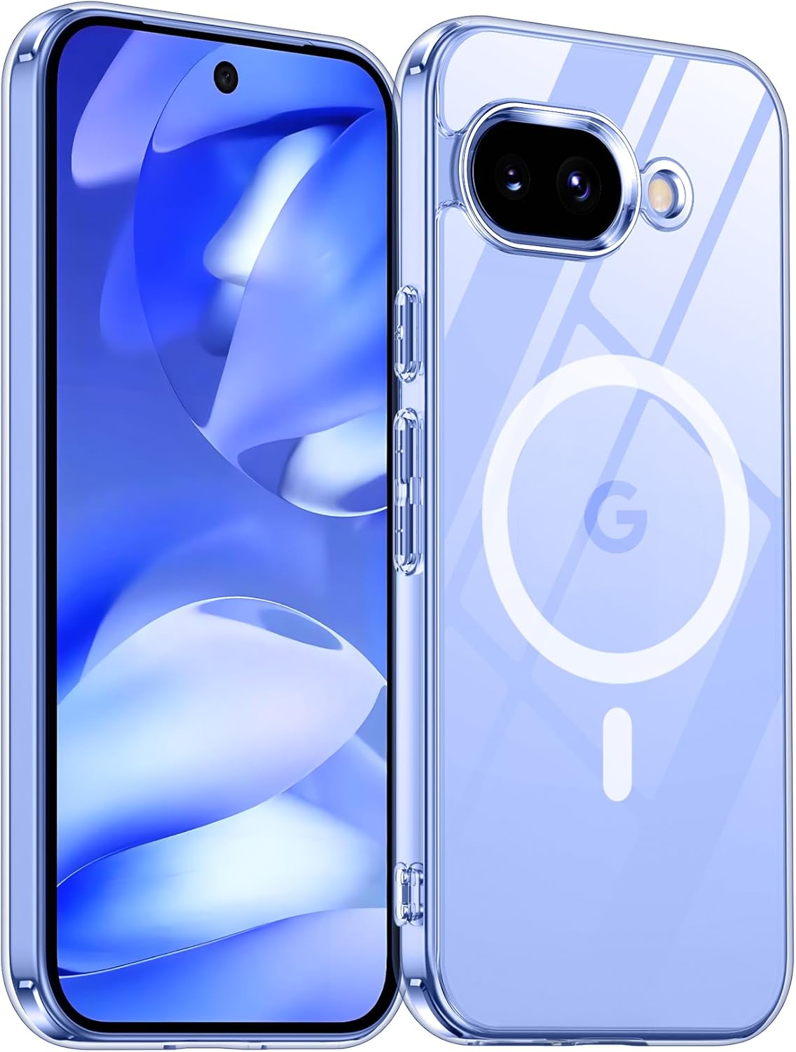 Funda magnética para Google Pixel 10/Pixel 10 Pro, protección contra caídas de grado militar, delgada, translúcida, mate, a prueba de golpes y antihuellas, para Pixel 10/10 Pro, color negro