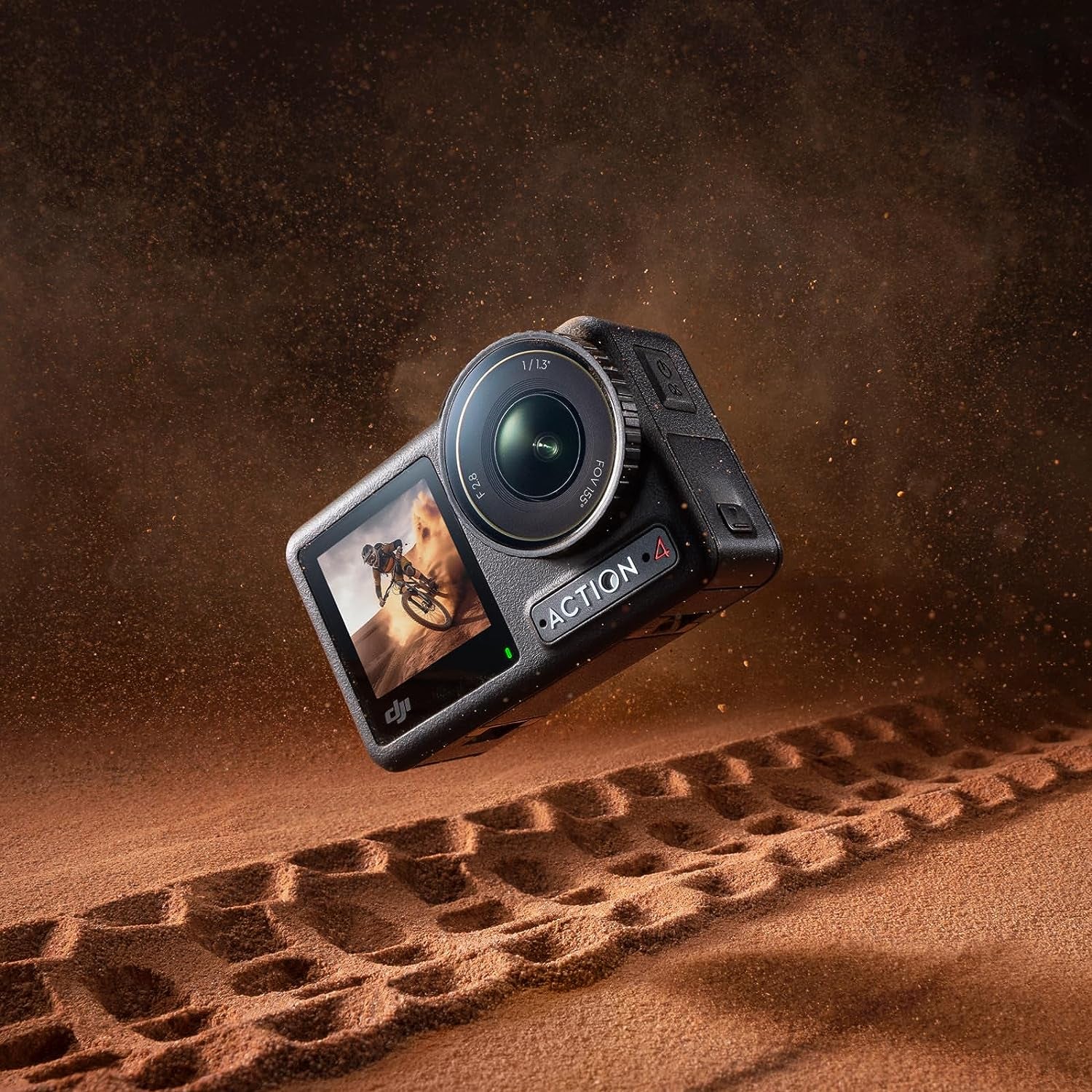 Osmo Action 4 Standard Combo, 4K/120Fps Waterproof Action Camera with a 1/1.3-Inch Sensor, Stunning Low-Light Imaging,10-Bit & D-Log M Color Performance, Long-Lasting 160 Mins, Outdoor Camera