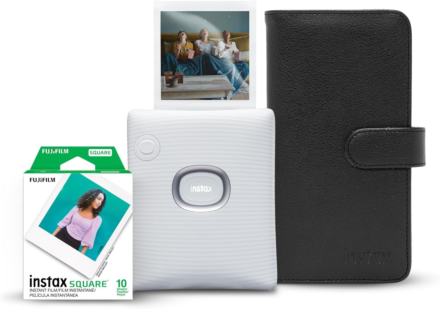 Instax Square Link Smartphone Printer- Ash White