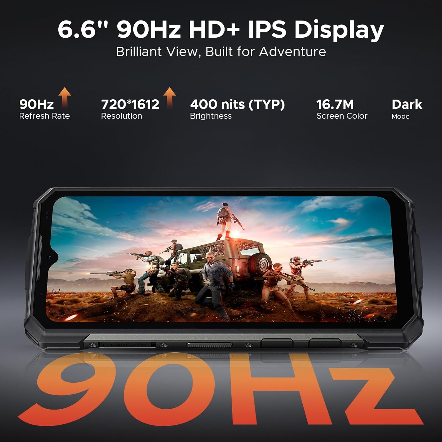 Fire 5 Ultra Rugged Phone,Dual Camping Lights,13000Mah,32Gb+256Gb/2Tb, Android 15 with Gemini AI Rugged Smartphone,Helio G81 Octa Core , 48Mp+8Mp,6.6"Hd+90Hz, IP68/IP69K, 4G LTE/NFC/3 Card Slot