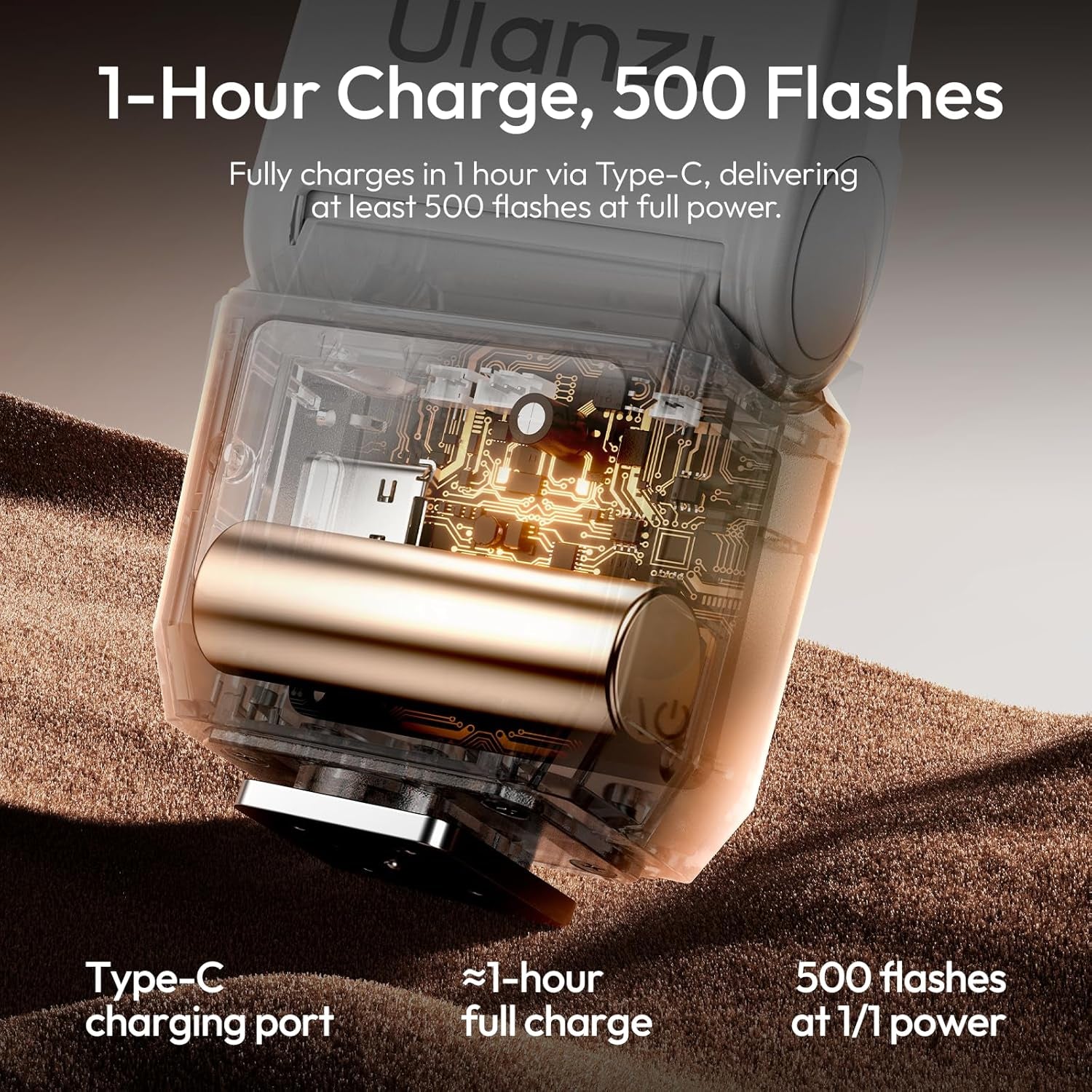SL03 Camera Mini Flash Speedlite with Video Light for Beginners Basic, GN8 6500K Flash 90° Adjust Angle Speedlite Compatible with Sony DSLR Cameras, Universal Single Contact Hot Shoe Mount