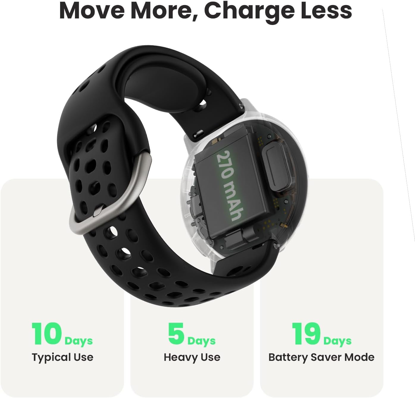 Active 2 Sport Smart Watch Fitness Tracker for Android and Iphone, 44Mm, 10 Day Battery, Water Resistant, GPS Maps, Sleep Monitor, 160+ Workout Modes, 400 Face Styles, Silicone Strap, Free App