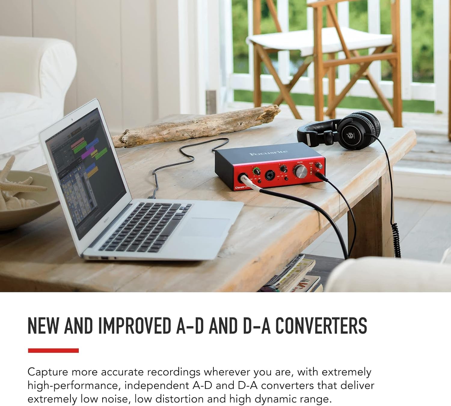 Clarett+ 2Pre USB-C Bus-Powered Audio Interface for Music Production, with Two Professional Quality Pre-Amps and Powerful and Transparent Headphone Outputs/Instrument Inputs