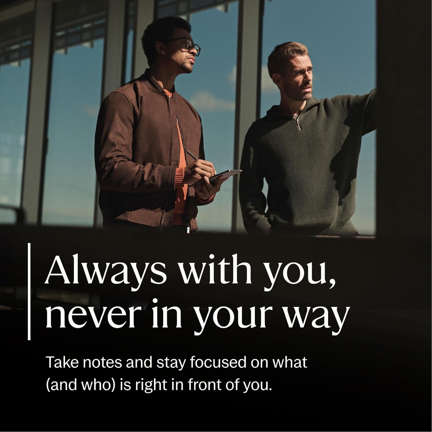 Paper Pro Move - Weave Folio Bundle | Ultraportable Color 7.3" Paper Tablet with Marker plus Pen with Eraser, and a Book Folio Cover in Mosaic Weave – Basalt