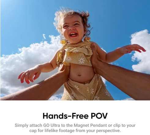 Insta360 GO Ultra - Cámara de vlogging 4K pequeña