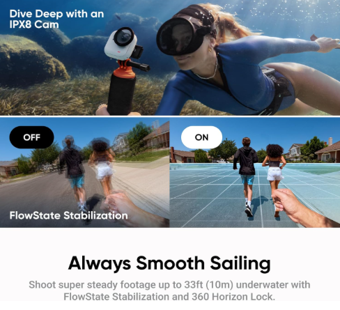 Insta360 GO Ultra - Cámara de vlogging 4K pequeña