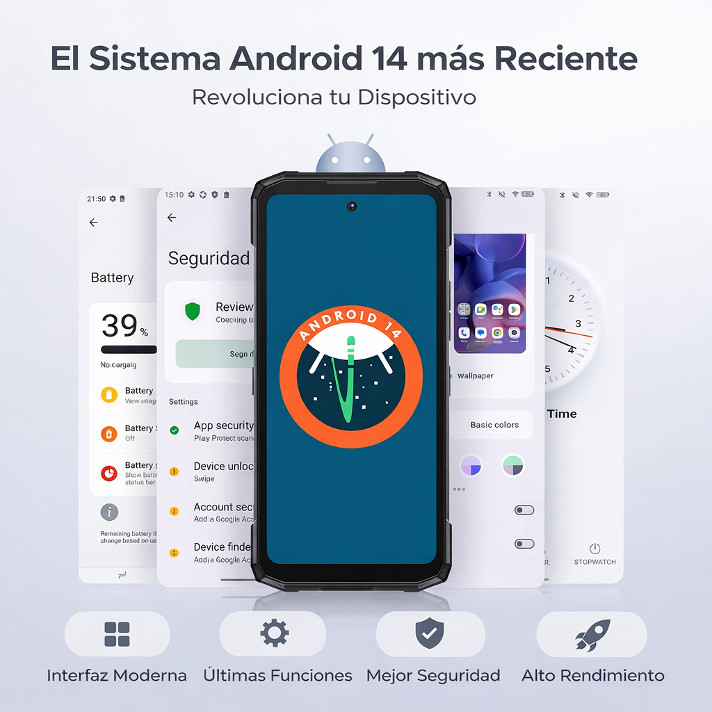 DOOGEE Fire 6 Version Global - Celular Indestructible con Cámara Térmica | 10400mAh y 16GB RAM
