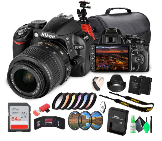 Nikon D3100 DSLR - Kit de cámara