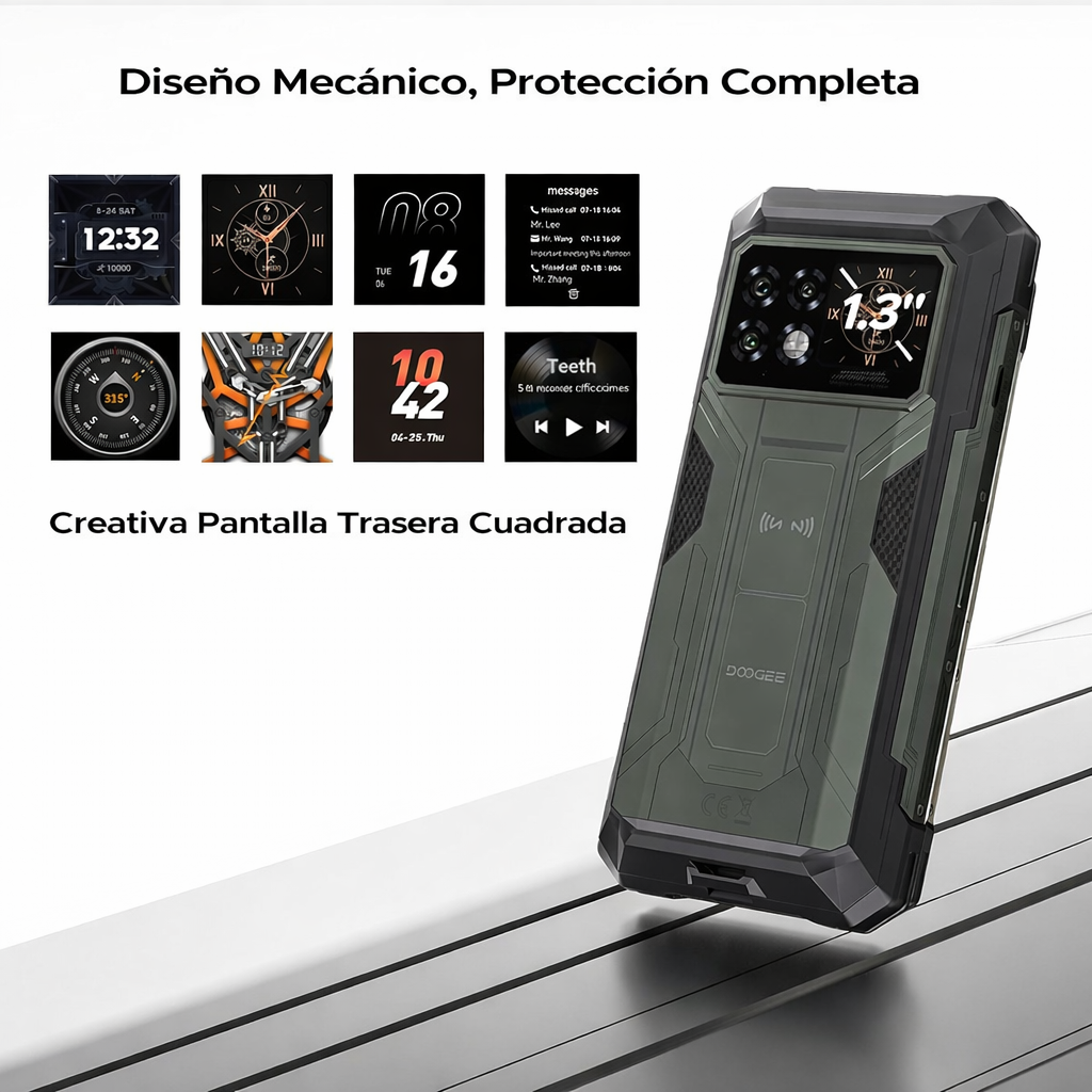DOOGEE S200 Max 5G Version Global - Celular Indestructible 22000mAh con Pantalla Trasera | 36GB+512GB