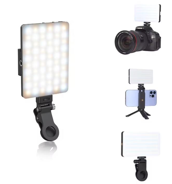 Mini Aro de Luz LED Clip-On