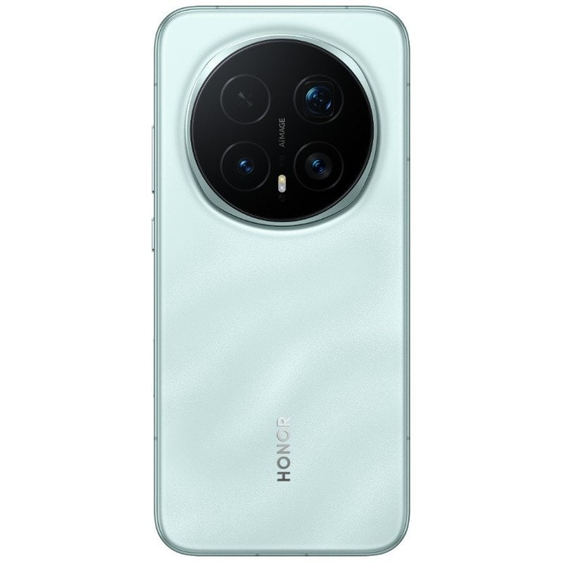HONOR Magic 8 Pro verde: vista trasera y cámara circular AI.