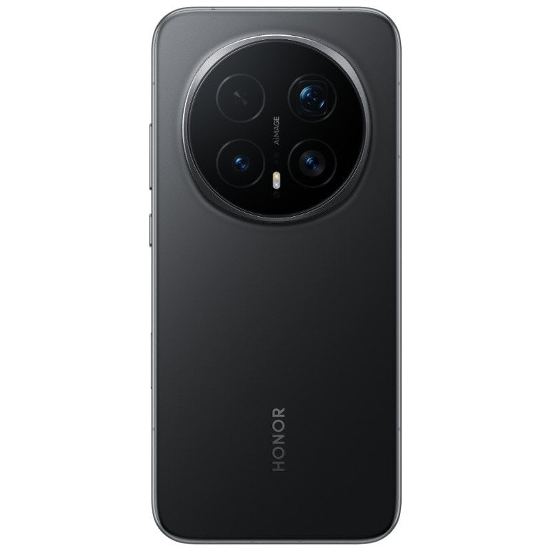 HONOR Magic 8 Pro negro: vista trasera y cámara circular AI.