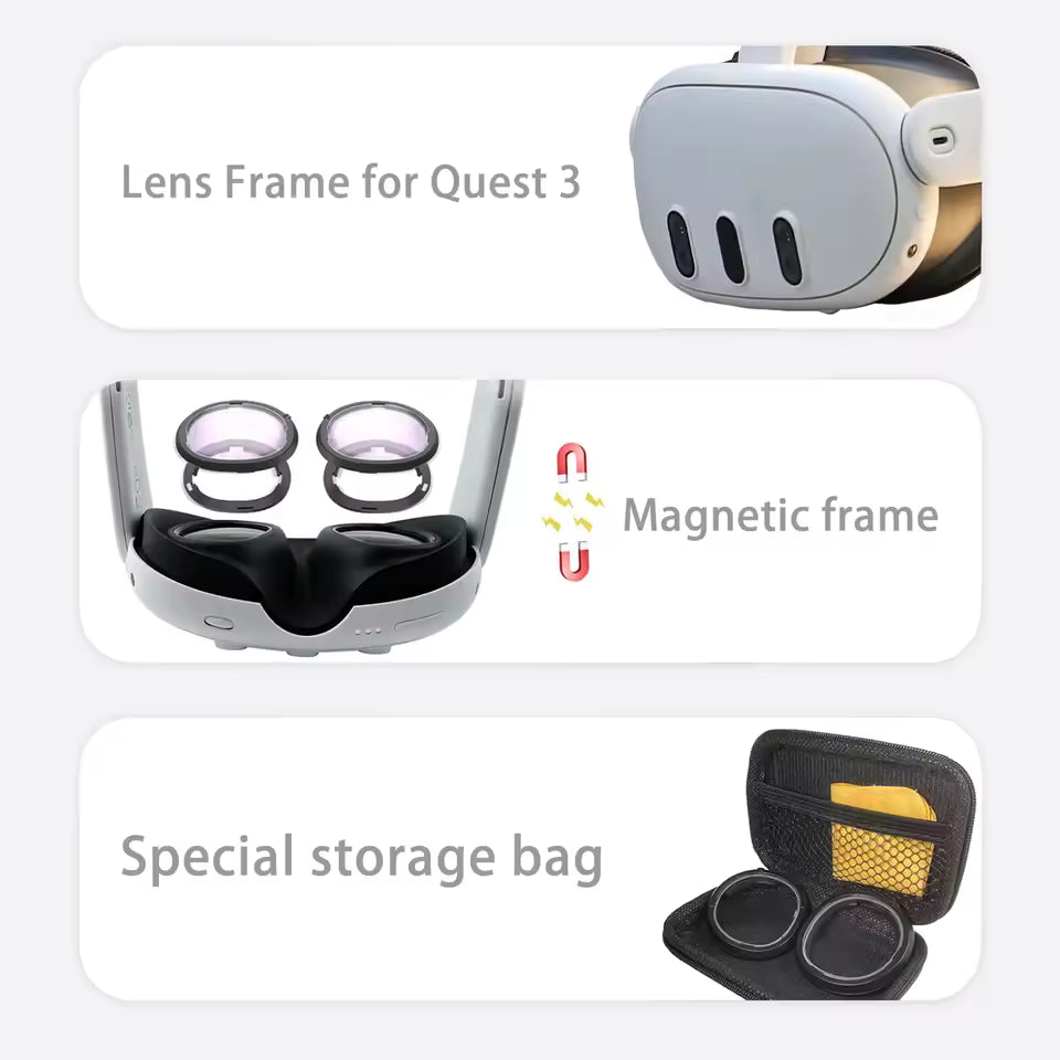 Lentes de prescrição para Meta Quest 3