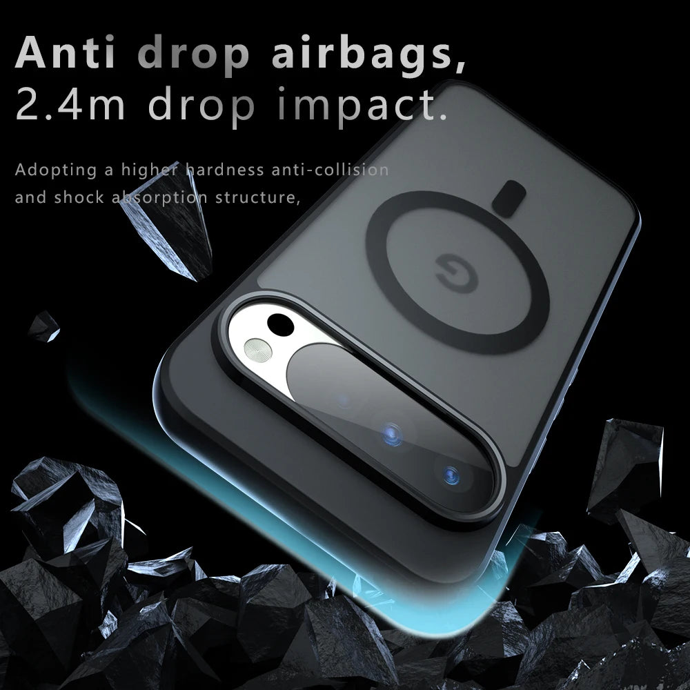 For Magsafe Magnetic Wireless Charging Case for Google Pixel 10 Pro XL Pixel10Pro XL 5G Shockproof Matte Back Cover Coque