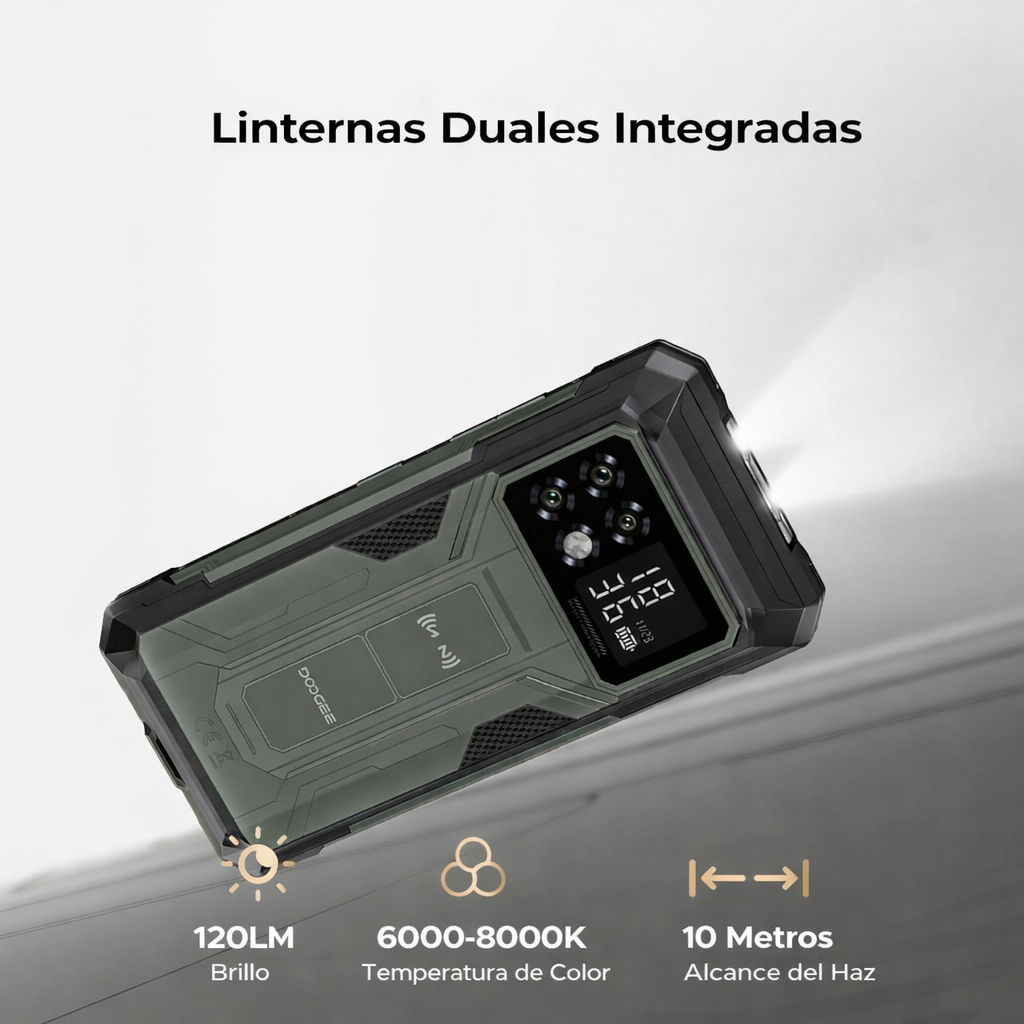 DOOGEE S200 Max 5G Version Global - Celular Indestructible 22000mAh con Pantalla Trasera | 36GB+512GB