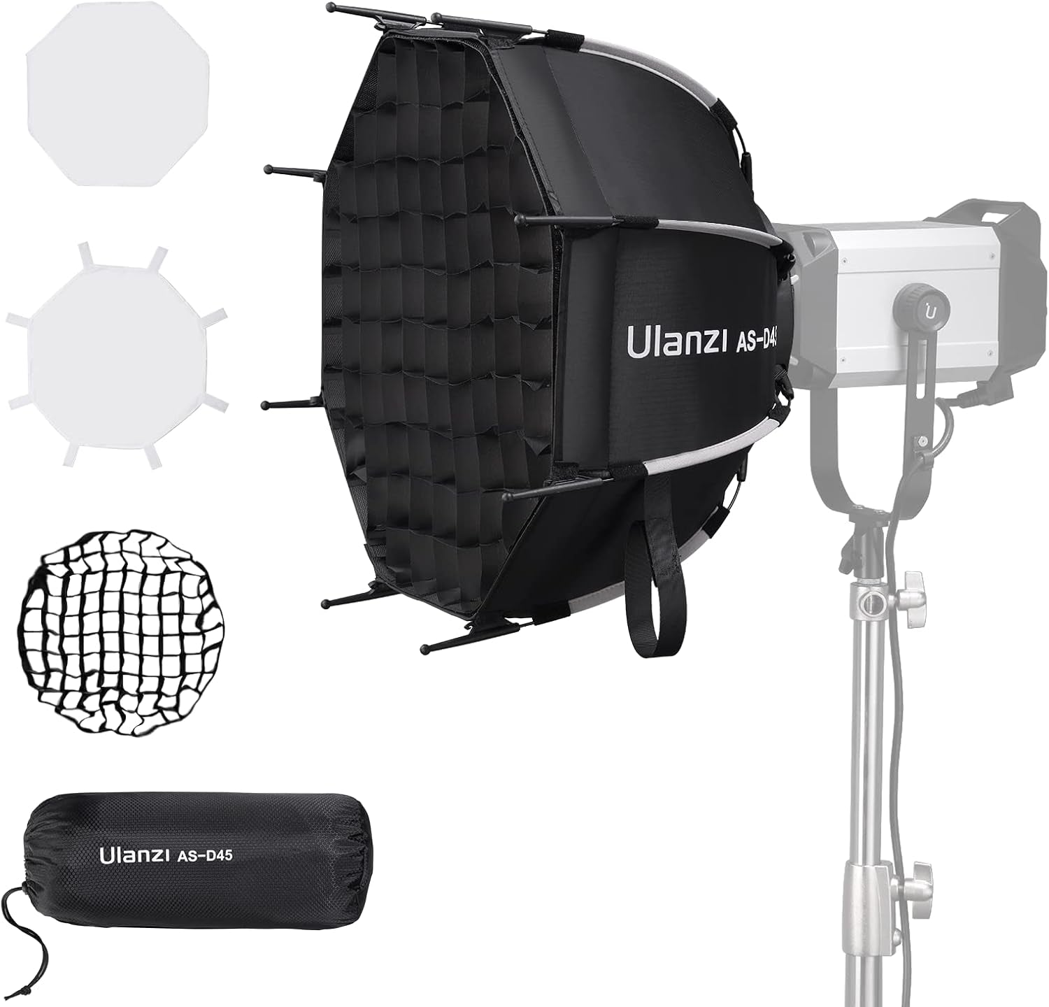 Mini Lantern Softbox Soft Light Modifier【Not Compatible W Standard Bowens Mount】 11.8 Inch, Quick-Setup, Quick-Folding W Storage Carrying Bag(Light Stand or Mount Not Included)