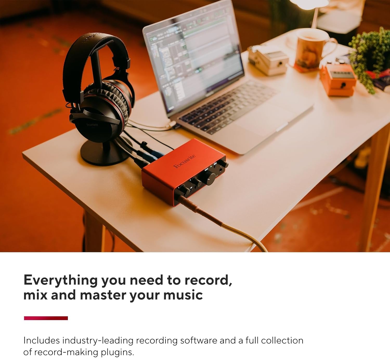 Scarlett Solo 4Th Gen USB Audio Interface, for the Guitarist, Vocalist, or Producer — High-Fidelity, Studio Quality Recording, and All the Software You Need to Record