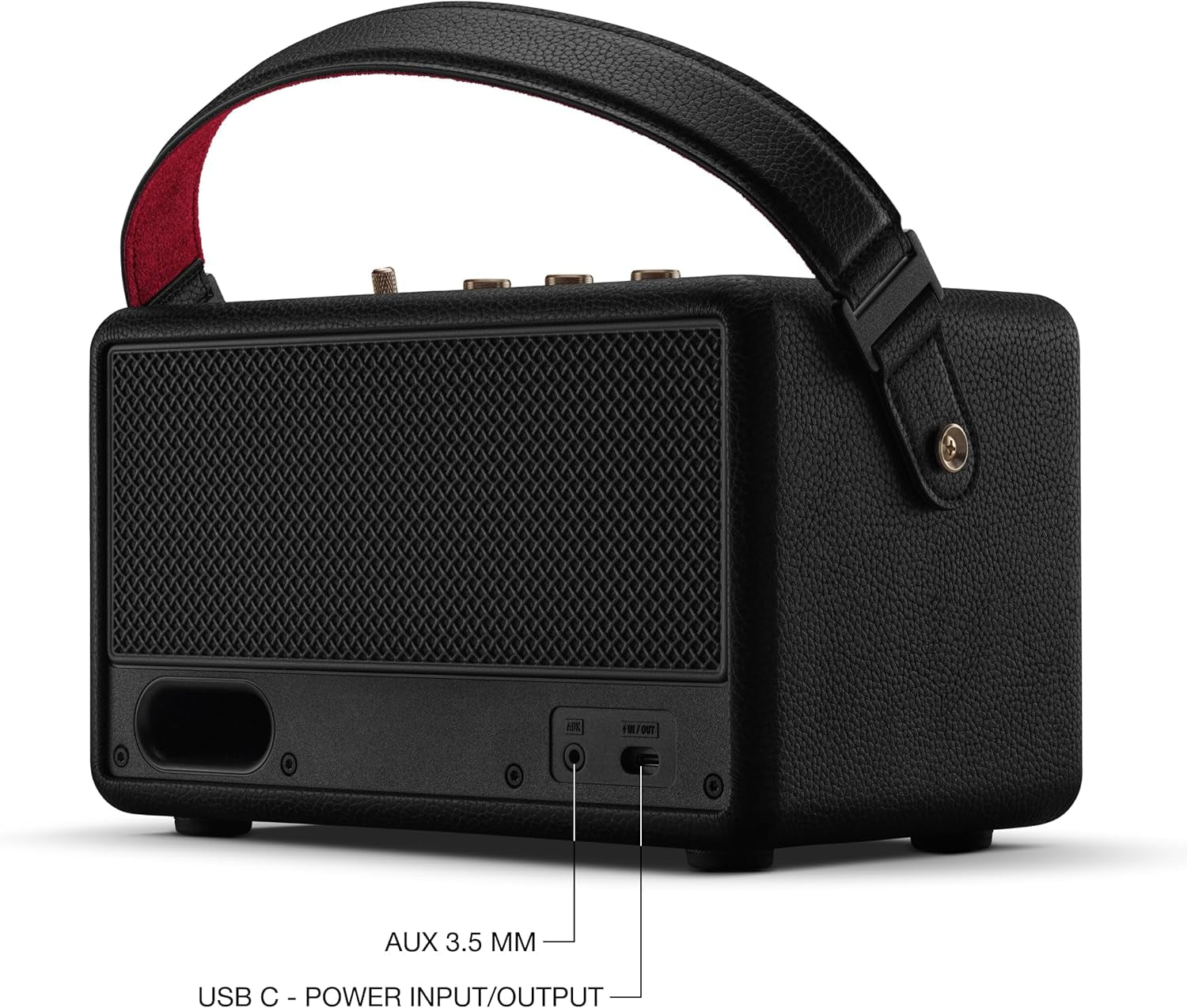Kilburn III Portable Bluetooth Speaker - Black & Brass