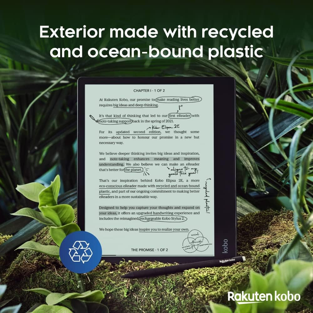 Elipsa 2E | Ereader | 10.3” Glare-Free Touchscreen with Comfortlight PRO | Includes Stylus 2 | Adjustable Brightness | Wi-Fi | Carta E Ink Technology | 32GB of Storage