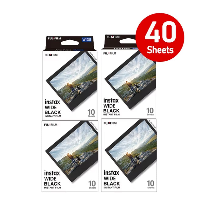 Instax Wide Film Instant White Black Edge for Fuji Camera 100 200 210 300 400 500AF Lomography Wide Link Wide+Album Set